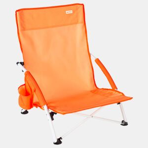 Aktive Beach Cadeira de praia dobrável com bolso lateral laranja 50x49x66 cm