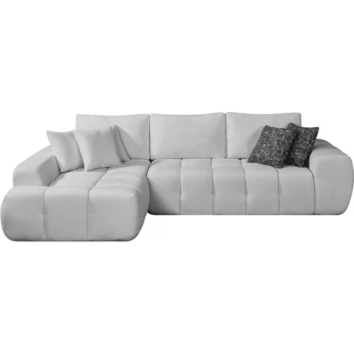 Sofá de canto esquerdo em tecido, estilo >, modelo > - 4 lugares - Cinzento Sofá de canto esquerdo em tecido, estilo >, modelo > - 4 lugares - Cinzento