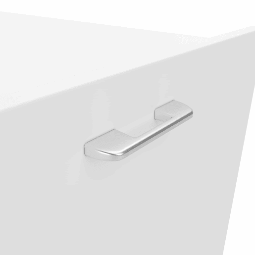 Mesa multifuncional dobrável 126 x 55 x 72,5 cm - secretária e armário com dois compartimentos, alta resistência - branco