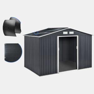Abrigo de jardim metálico - Vegas - 7,06 m² com painéis solares