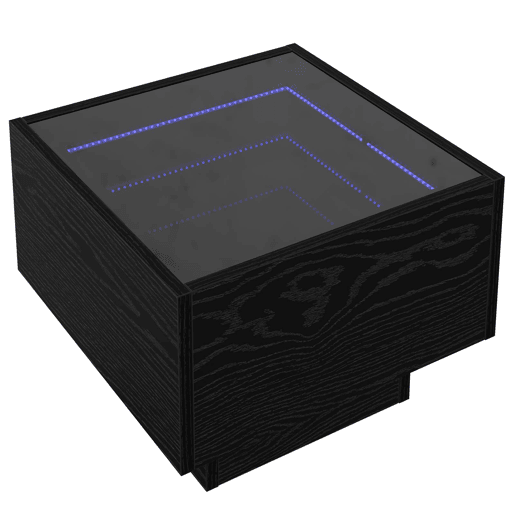 Mesa de Centro, Mesa baixa, Carvalho preto 40 x 40 x 30 cm