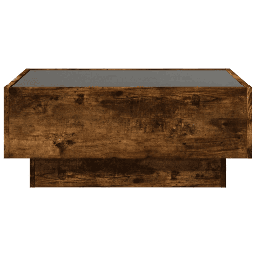 Mesa de Centro, Mesa baixa c LEDs 70x50x30 cm derivados de madeira