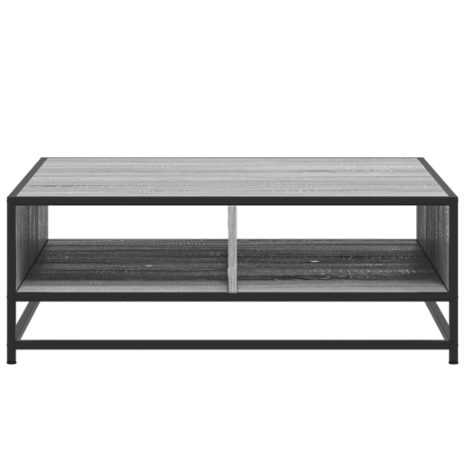 Mesa de Centro, Mesa baixa, 80x80x30 cm deriv. madeirametal cinzento sonoma