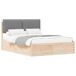 Estructura de cama matrimonial 145x205 Estructura de cama matrimonial 145x205 Blanco/ Gris Claro