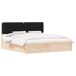 Estructura de cama matrimonial 185x205 Estructura de cama matrimonial 185x205 Blanco/ Gris Claro