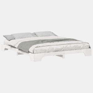 Estrutura De Cama De Casal Simple King Size - Branco 200 x 210 cm
