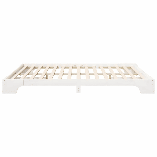 Estrutura De Cama De Casal Simple King Size - Branco 200 x 210 cm