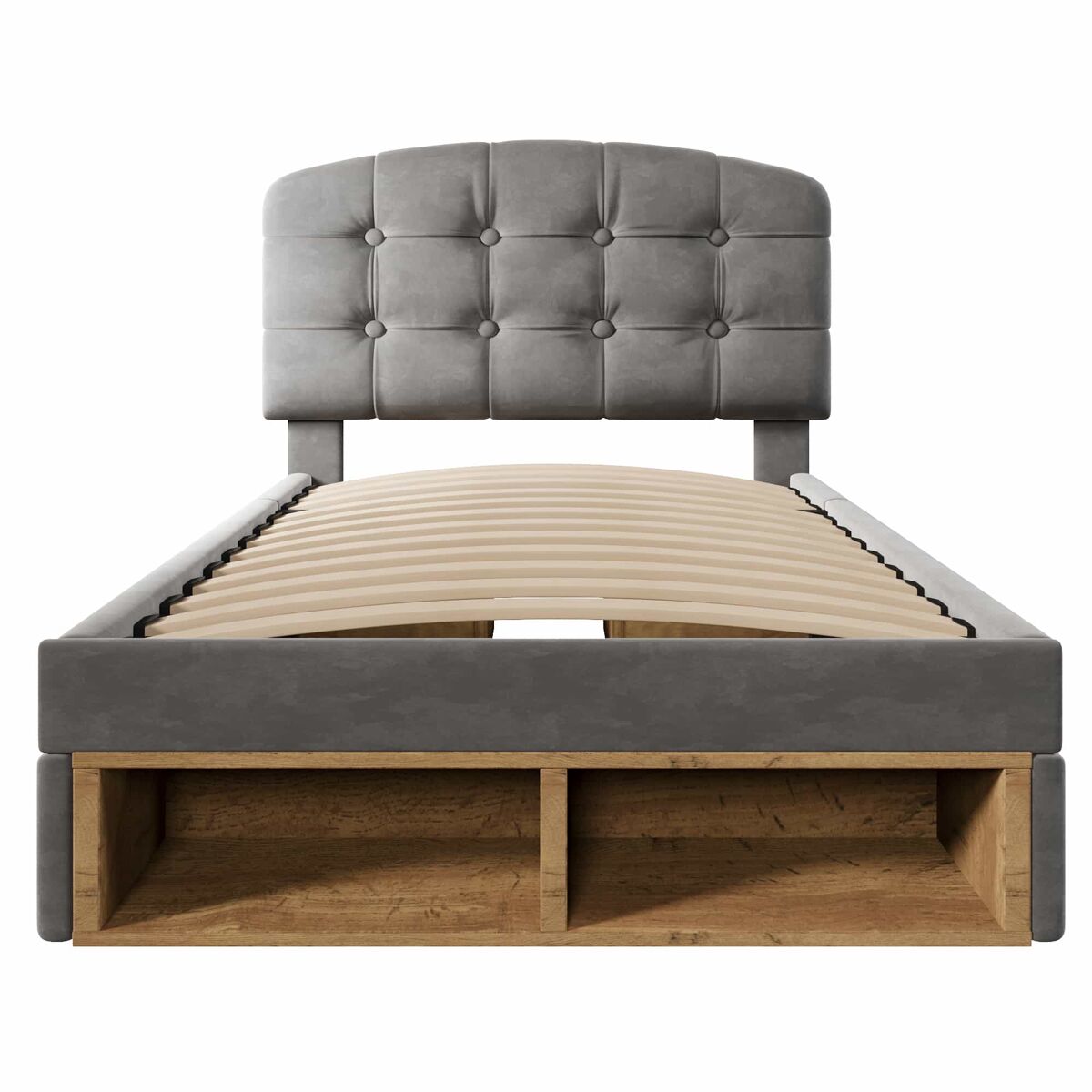 Camas individuales 101x207 Gris