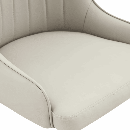 Cadeiras de jantar em PU - 2 unidades - encosto com design em forma de raio, repelentes à água, resistentes e duradouras, de fácil manutenção, estofamento espesso de alta elasticidade - Preto e cinzento quente