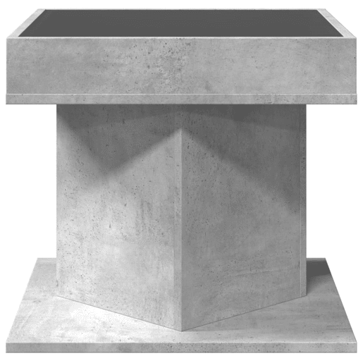 Mesa de Centro, Mesa baixa c LEDs 50x50x45 cm madeira processada