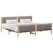 Estructura de cama matrimonial 205x209 Estructura de cama matrimonial 205x209 Blanco/ Gris Claro