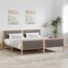 Estructura de cama matrimonial 205x209 Estructura de cama matrimonial 205x209 Blanco/ Gris Claro
