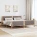 Estructura de cama matrimonial 205x209 Estructura de cama matrimonial 205x209 Blanco/ Gris Claro