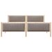Estructura de cama matrimonial 205x209 Estructura de cama matrimonial 205x209 Blanco/ Gris Claro