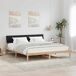 Estructura de cama matrimonial 185x214 Estructura de cama matrimonial 185x214 Blanco/ Gris Claro