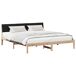 Estructura de cama matrimonial 185x214 Estructura de cama matrimonial 185x214 Blanco/ Gris Claro