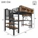 Cama alta para niños 225x114 Cama alta para niños 225x114 Negro