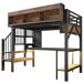 Cama alta para niños 225x114 Cama alta para niños 225x114 Negro