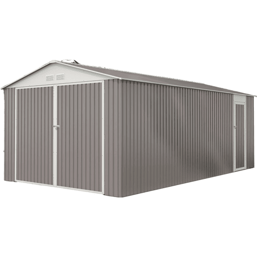 Garagem de metal evada com porta de batente 18.56 m²