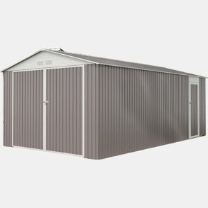 Garagem de metal evada com porta de batente 18.56 m²
