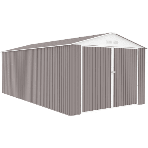 Garagem de metal evada com porta de batente 18.56 m²