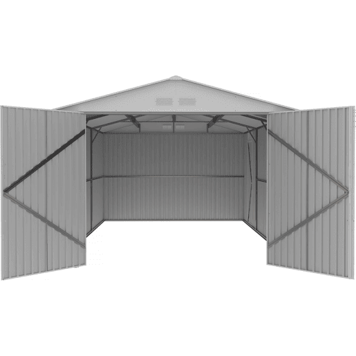 Garagem de metal evada com porta de batente 18.56 m²