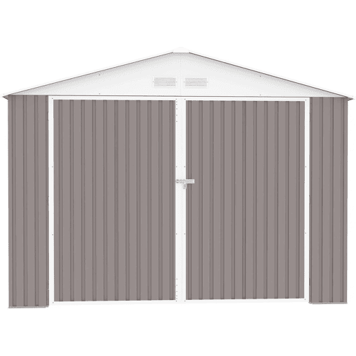 Garagem de metal evada com porta de batente 18.56 m²