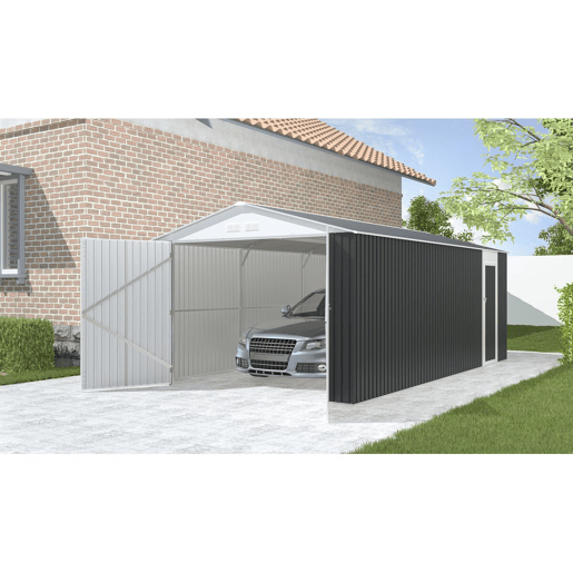 Garagem metálica Houston 18,56m² - Antracite