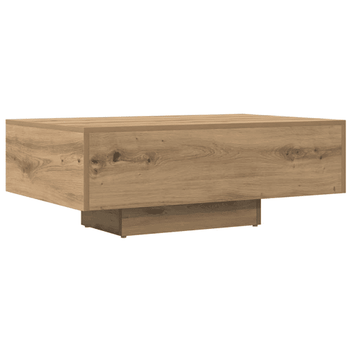 Mesa de Centro, Mesa baixa, 85x55x31 cm deriv. madeira carvalho artisiano