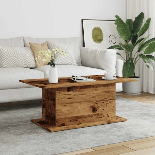 Mesa de Centro, Mesa baixa, 102x55,5x40cm derivados de madeira madeira velha
