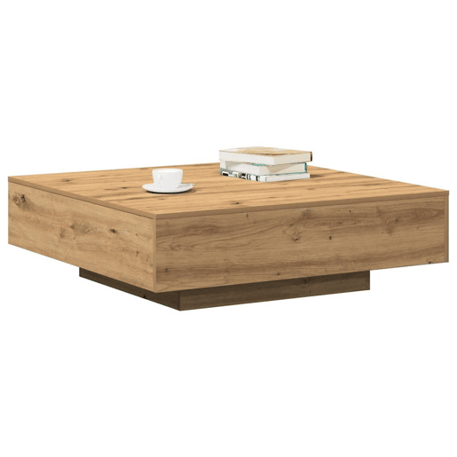 Mesa de Centro, Mesa baixa, Carvalho Artesanal 100 x 100 x 31 cm
