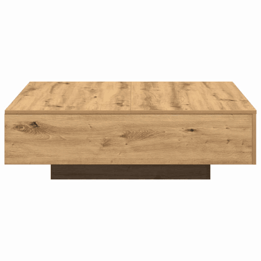 Mesa de Centro, Mesa baixa, Carvalho Artesanal 100 x 100 x 31 cm