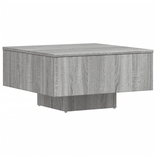 Mesa de Centro, Mesa baixa, 60x60x31,5 cm derivados de madeira cinza sonoma