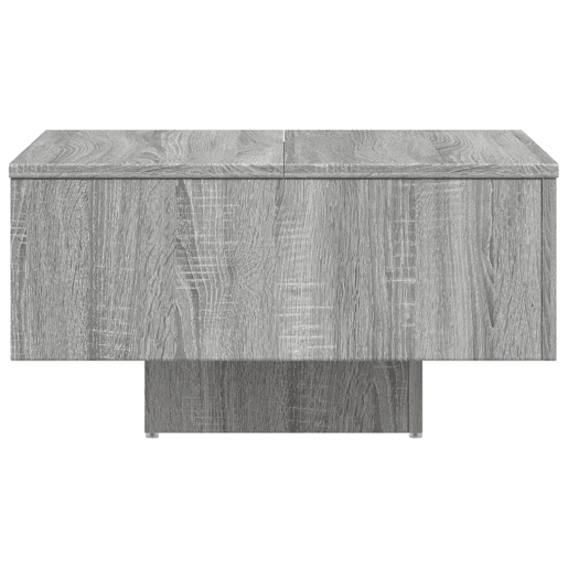 Mesa de Centro, Mesa baixa, 60x60x31,5 cm derivados de madeira cinza sonoma