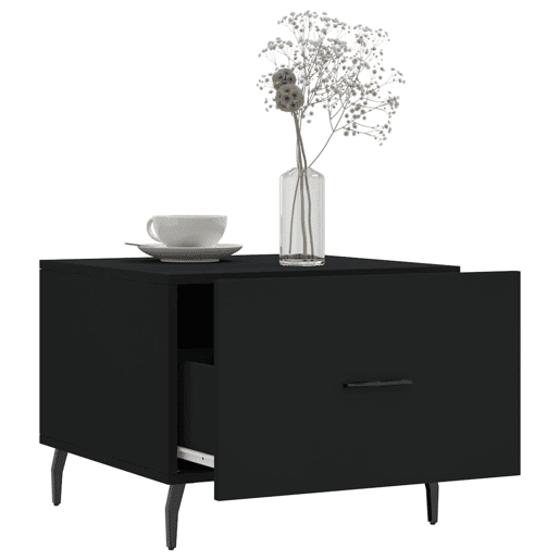 Mesa de Centro, Mesa baixa, 50x50x40 cm derivados de madeira preto