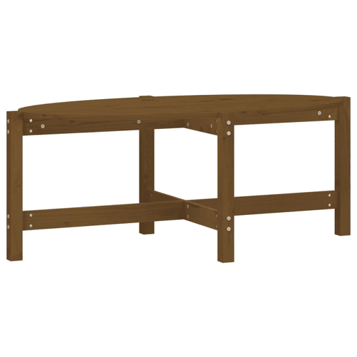Mesa de Centro, Mesa baixa, 118x63x45cm madeira de pinho maciça castanho-mel