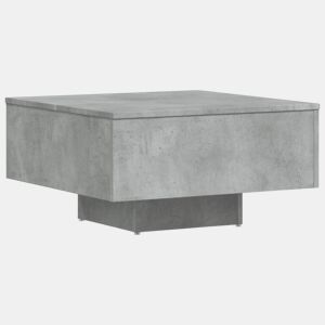 Mesa de Centro, Mesa baixa, 60x60x31,5 cm derivados de madeira cinza cimento