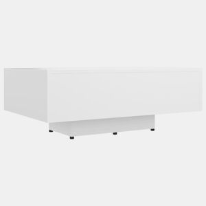 Mesa de Centro, Mesa baixa, 85x55x31 cm contraplacado branco