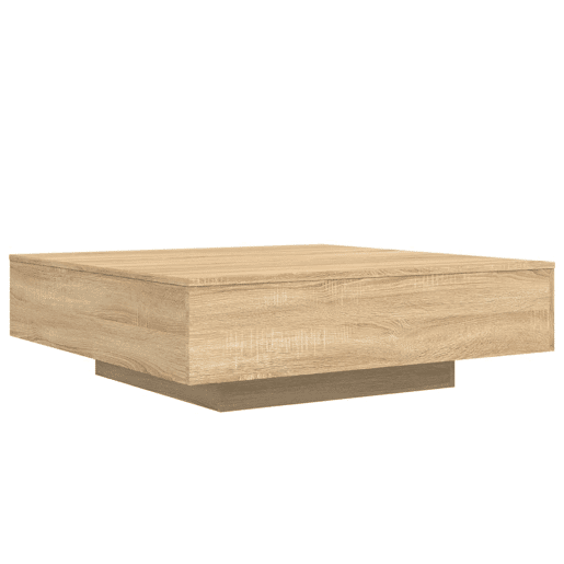 Mesa de Centro, Mesa baixa, 100x100x31 cm derivados madeira carvalho sonoma