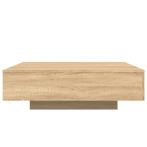Mesa de Centro, Mesa baixa, 100x100x31 cm derivados madeira carvalho sonoma