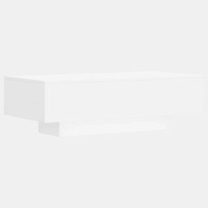 Mesa de Centro, Mesa baixa, 100x49,5x31 cm derivados de madeira branco