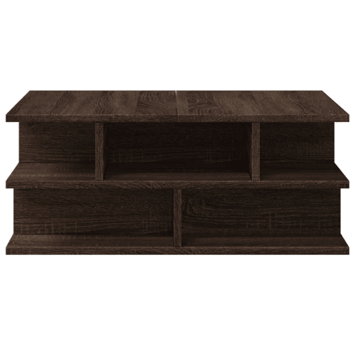 Mesa de Centro, Mesa baixa, 70x70x29 cm derivados madeira carvalho castanho