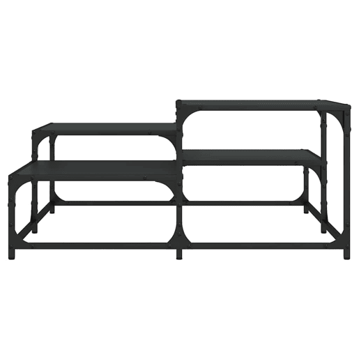 Mesa de Centro, Mesa baixa, 87,5x87,5x40 cm derivados de madeira preto