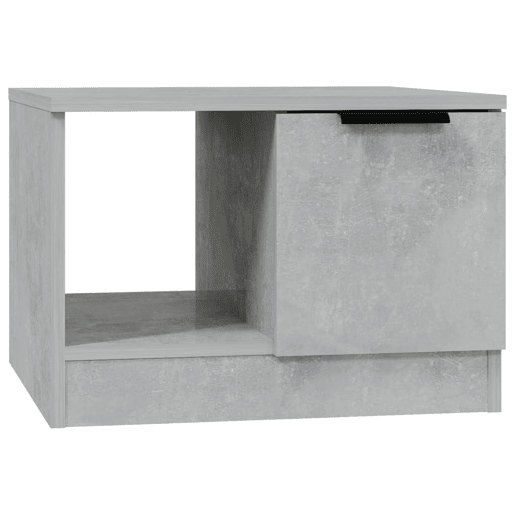 Mesa de Centro, Mesa baixa, 50x50x36 madeira processada cinza cimento