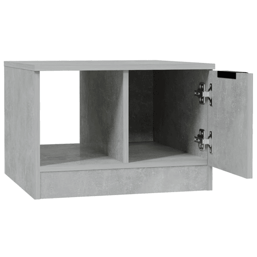 Mesa de Centro, Mesa baixa, 50x50x36 madeira processada cinza cimento