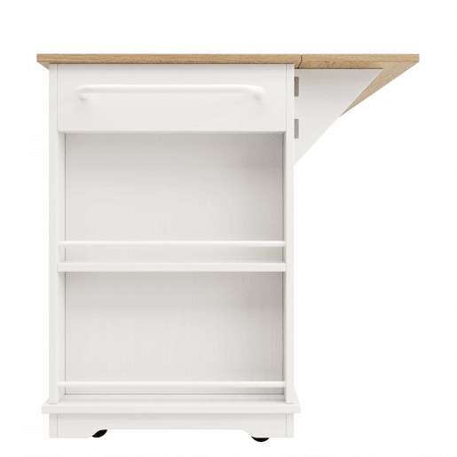 Ilha de cozinha - divisórias removíveis - com bancada - Branco