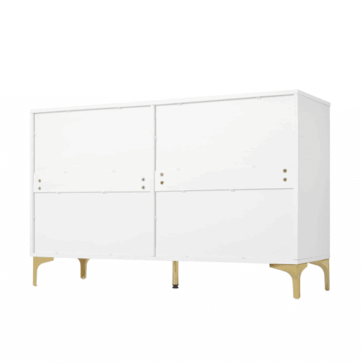 Cômoda 120x40x76 cm - Cômoda com 6 gavetas - Branca