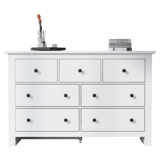 Aparador com 7 gavetas - Aglomerado de partÃculas - Branco Aparador com 7 gavetas - Aglomerado de partÃculas - Branco