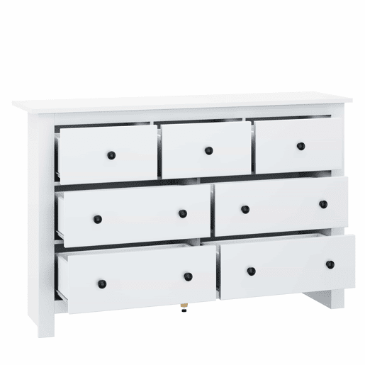 Aparador com 7 gavetas - Aglomerado de partÃculas - Branco Aparador com 7 gavetas - Aglomerado de partÃculas - Branco