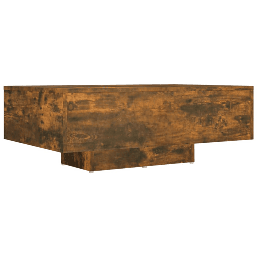 Mesa de Centro, Mesa baixa, 85x55x31 cm derivados de madeira carvalho fumado